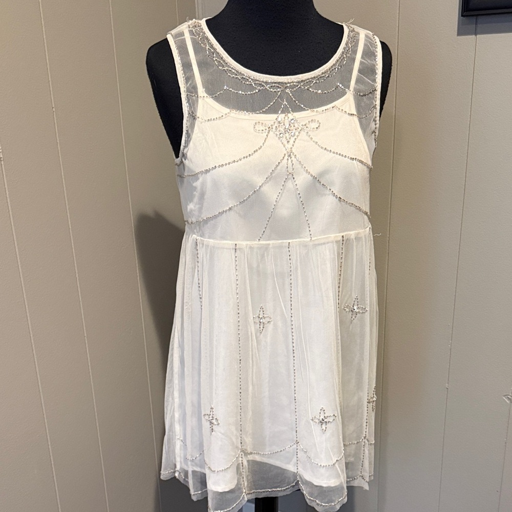 B34 Ruby & Bloom Ivory and White Formal Kids Girls 16 Dress Wedding Formal